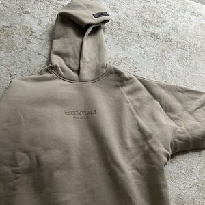 FEAR OF GOD ESSENTIALS RELAXED HOODIE - SMOKE